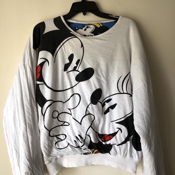 Tops - Mickey Mouse Reverse Sweatshirt Medium Retro Vintage Super Soft